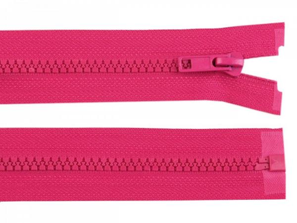 Krampenreißverschluss Kunststoff 5 mm, 50 cm, Pink